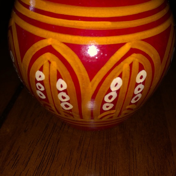 kenya pottery Accents Vintage Kenya Pottery Redgold Vase 7 In Tall